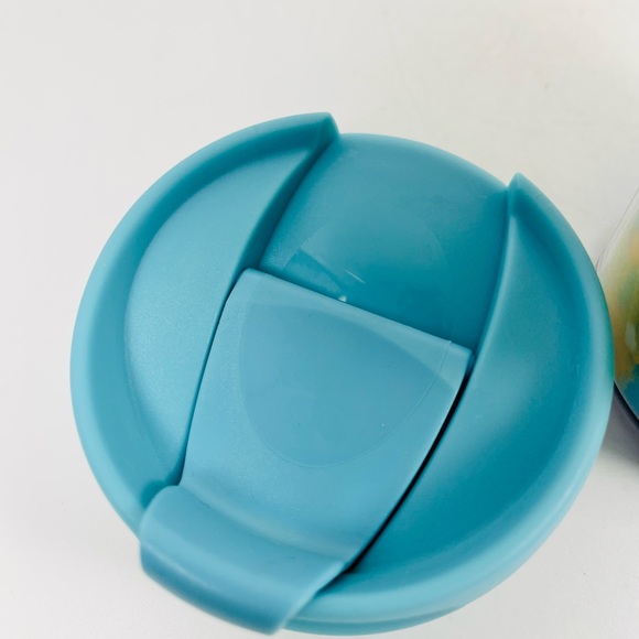 Starbucks Spring Floral Traveler Tumbler Acrylic Coffee Mug 2004 Yellow 16oz - Picture 7 of 8